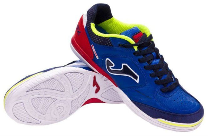 Обувь для зала (футзалки) Joma TOP FLEX TOPW.704.IN цвет: синий/тёмно-синий/красный (официальная гарантия)