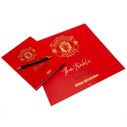 Подарунковий набір музичний з календарем та щоденником Манчестер Юнайтед Manchester United FC A3 2024