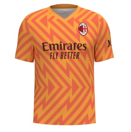 Новая Вратарская футбольная форма Milan (Милан) 2023-2024 игровая/повседневная 14220505 цвет: оранжевый