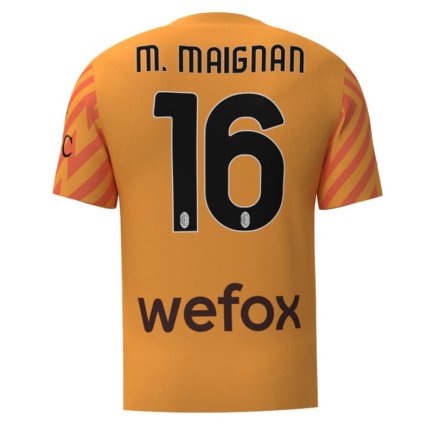 Новая Вратарская футбольная форма Милан М. Меньян 16 (Milan M. Maignan 16) 2023-2024 игровая/повседневная 14220705 цвет: оранжевый
