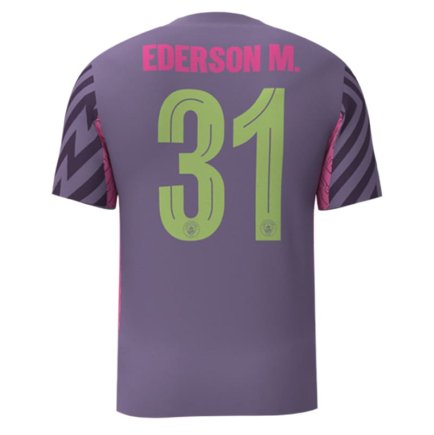 Новая Вратарская футболка Манчестер Сити Эдерсон 31 (Manchester City Ederson 31) 2023-2024 игровая/повседневная 14221108 цвет: фиолетовый