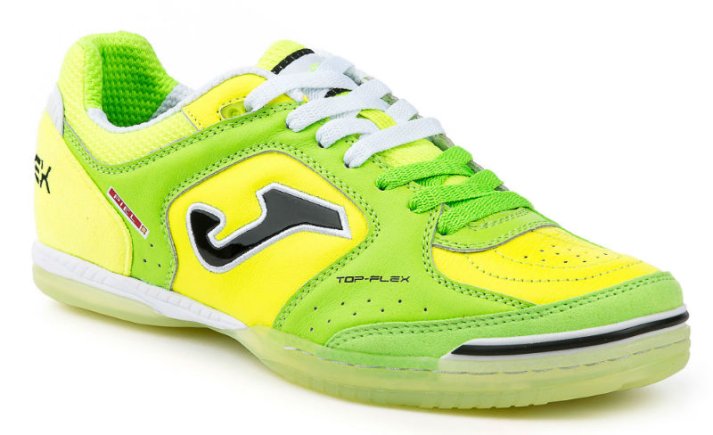 Взуття для залу (футзалки) Joma TOP FLEX TOPW.611.IN колір: салатовий/жовтий (офіційна гарантія)