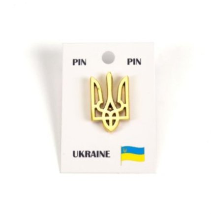 Значок Тризуб золото