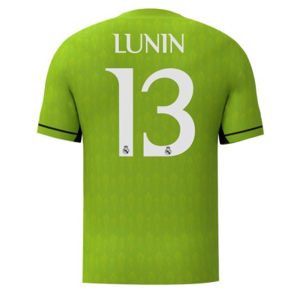 Нова Воротарська футболка Реал Мадрид Лунін 13 (Real Madrid Lunin 13) 2023-2024 ігрова/повсякденна 14223607 колір: зелений