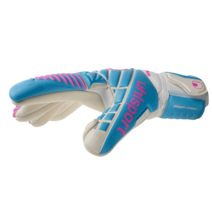 Вратарские перчатки Uhlsport TIGHT ABSOLUTGRIP HN 101103701 цвет: голубой/белый