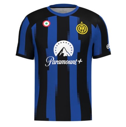 Новая Футболка Интер Милан Лаутаро 10 (Inter Milan Lautaro 10) 2023-2024 игровая/повседневная 14226812 цвет: темно-синий