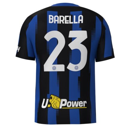 Новая Футболка Интер Милан Барелла 23 (Inter Milan Barella 23) 2023-2024 игровая/повседневная 14226612 цвет: темно-синий