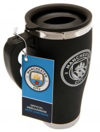 Термокружка Манчестер Сити Manchester City F.C. Executive 450 мл цвет: чёрный