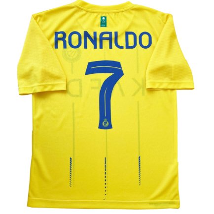 Футболка Аль-Наср Роналдо 7 (Al Nassr Ronaldo 7) 2023-2024 игровая/повседневная 14224503 цвет: желтый
