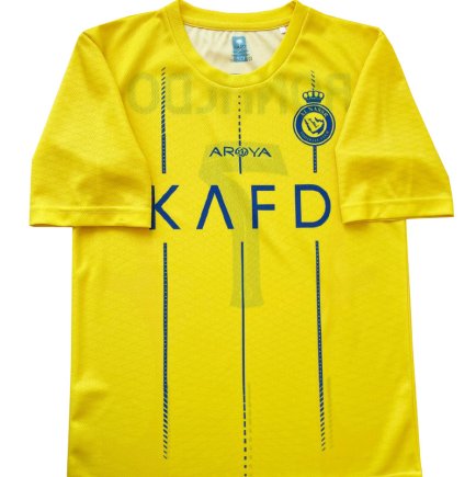 Футболка Аль-Наср Роналдо 7 (Al Nassr Ronaldo 7) 2023-2024 игровая/повседневная 14224503 цвет: желтый