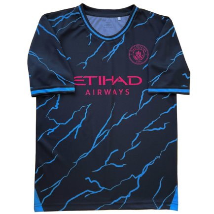 Футболка Manchester City (Манчестер Сити, Ман Сити) 2023-2024 игровая/повседневная 12228901 цвет: черный