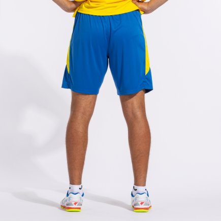 Шорты игровые Joma GLASGOW 102975.709 цвет: синий/желтый