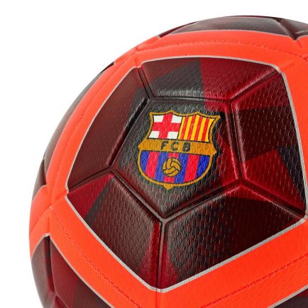 Мяч футбольный Nike FC Barcelona Strike SC3280-681 цвет: бордо/оранжевый размер 4  (официальная гарантия)
