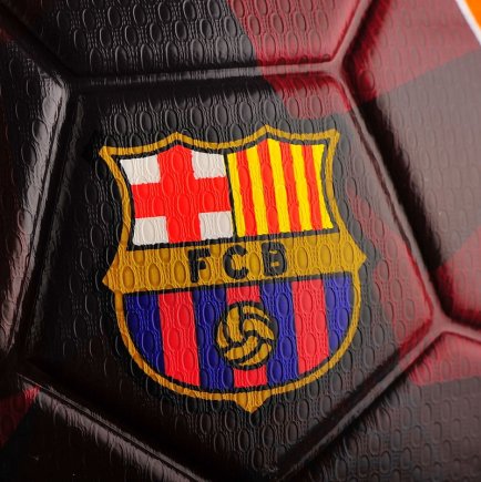 Мяч футбольный Nike FC Barcelona Strike SC3280-681 цвет: бордо/оранжевый размер 4  (официальная гарантия)