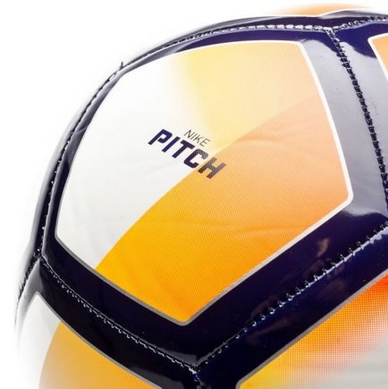 Мяч футбольный Nike FA CUP NK PTCH SC3239-100 цвет: белый/чёрный/оранжевый размер 5  (официальная гарантия)