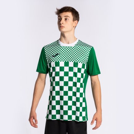 Футболка игровая Joma FLAG III 103157.452 цвет: зеленый/белый