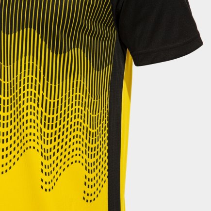 Футболка ігрова Joma TIGER VI 103679.901 колір: чорний/жовтий
