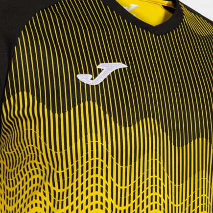 Футболка ігрова Joma TIGER VI 103679.901 колір: чорний/жовтий