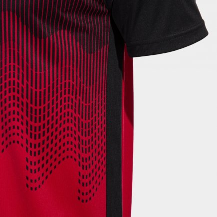 Футболка ігрова Joma TIGER VI 103679.601 колір: чорний/червоний