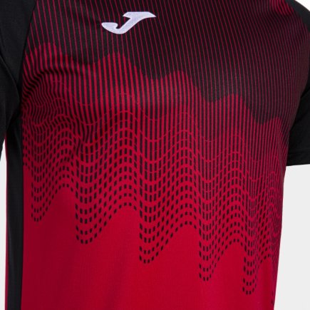 Футболка ігрова Joma TIGER VI 103679.601 колір: чорний/червоний