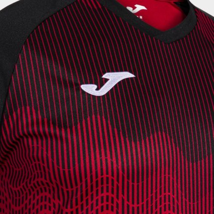 Футболка ігрова Joma TIGER VI 103679.601 колір: чорний/червоний