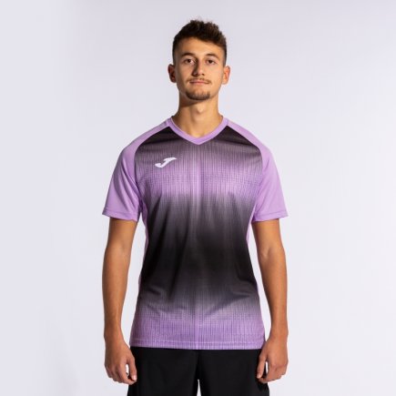Футболка игровая Joma TIGER V 103235.561 цвет: фиолетовый/черный