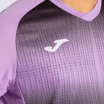 Футболка игровая Joma TIGER V 103235.561 цвет: фиолетовый/черный
