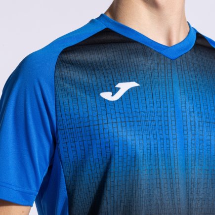 Футболка ігрова Joma TIGER V 103235.701 колір: синій/чорний
