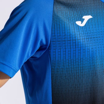 Футболка ігрова Joma TIGER V 103235.701 колір: синій/чорний