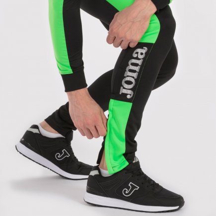 Спортивные штаны Joma Champion IV 100761.117 цвет: черный/салатовый