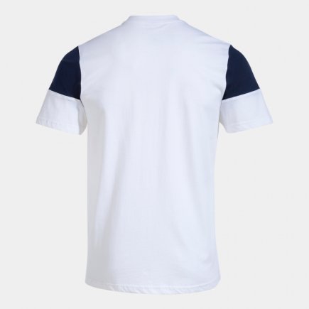Футболка Joma MANGA CORTA CREW V 103296.203 цвет: белый/темно-синий