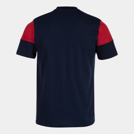 Футболка Joma MANGA CORTA CREW V 103296.336 цвет: темно-синий/красный