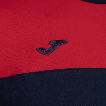 Футболка Joma MANGA CORTA CREW V 103296.336 цвет: темно-синий/красный