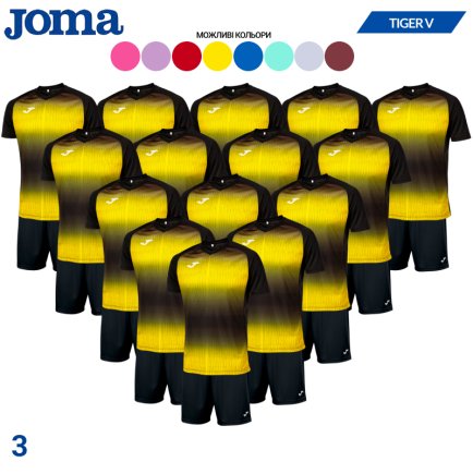 Футбольная форма Joma Tiger VІ SET - 15 шт