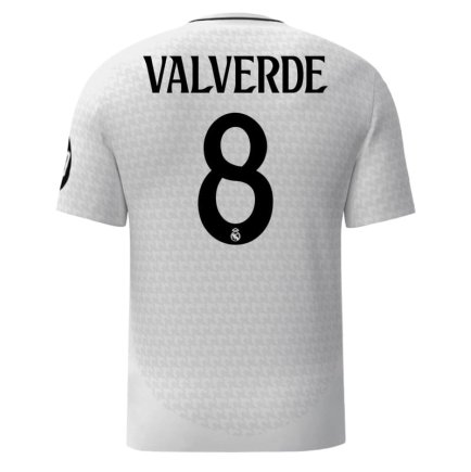 Футболка Реал Мадрид Вальверде 8 (Real Madrid Valverde 8) 2024-2025 игровая/повседневная 14228810 цвет: белый