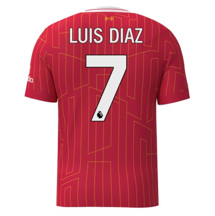 Футбольная форма Ливерпуль Луис Диас 7 (Liverpool Luis Diaz 7) 2024-2025 игровая/повседневная 15220402 цвет: красный