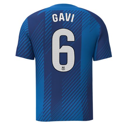 Футболка Барселона Гави 6 (Barcelona Gavi 6) 2023-2024 игровая/повседневная 12227704 цвет: синий