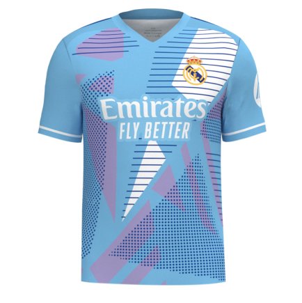 Новая Вратарская футболка Real Madrid (Реал Мадрид) 2024-2025 игровая/повседневная 15227911 цвет: голубой