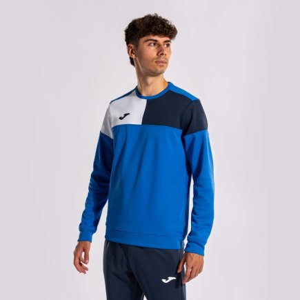 Толстовка Joma Crew V 103085.703 цвет: синий/темно-синий