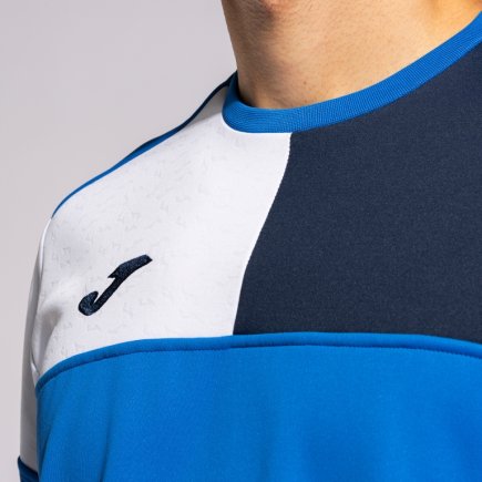 Толстовка Joma Crew V 103085.703 цвет: синий/темно-синий