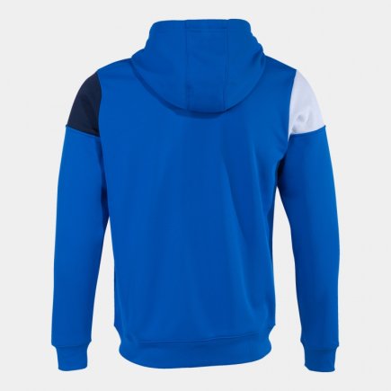 Толстовка Joma Crew V 103087.703 с капюшоном цвет: синий/темно-синий