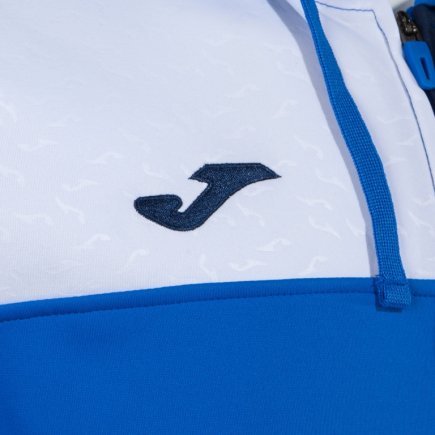 Толстовка Joma Crew V 103087.703 с капюшоном цвет: синий/темно-синий