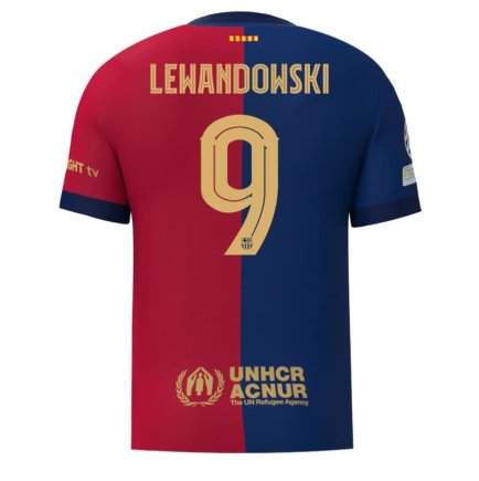 Футбольная форма Барселона Левандовски 9 (Barcelona Lewandowski 9) 2024-2025 игровая/повседневная 15222112 цвет: темно-синій