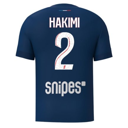 Футболка ПСЖ Хакими 2 (PSG Hakimi 2) 2024-2025 игровая/повседневная 15223012 цвет: темно-синий