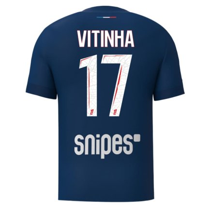 Футбольная форма ПСЖ Витинья 17 (PSG Vitinha 17) 2024-2025 игровая/повседневная 15223712 цвет: темно-синий