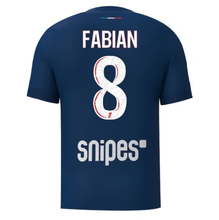 Футболка ПСЖ Фабиан 8 (PSG Fabian 8) 2024-2025 игровая/повседневная 15223812 цвет: темно-синий