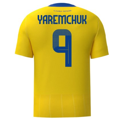 Новая Футболка Украина Яремчук 9 (Yaremchuk 9 Ukraine) 2024-2025 игровая/повседневная 15225203 цвет: желтый