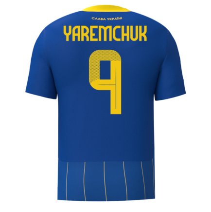 Новая Футбольная форма Украина Яремчук 9 (Yaremchuk 9 Ukraine) 2024-2025 игровая/повседневная 15226104 цвет: синий
