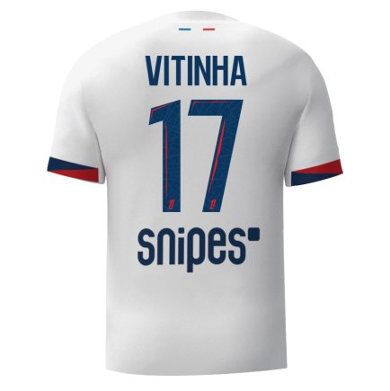 Футбольная форма ПСЖ Витинья 17 (PSG Vitinha 17) 2024-2025 игровая/повседневная 15227510 цвет: белый