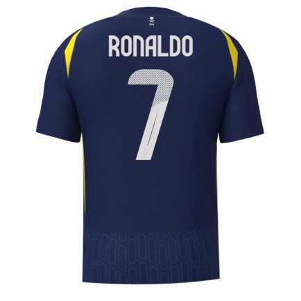 Футболка Аль-Наср Роналдо 7 (Al Nassr Ronaldo 7) 2024-2025 ігрова/повсякденна 15229012 колiр: темно-синій